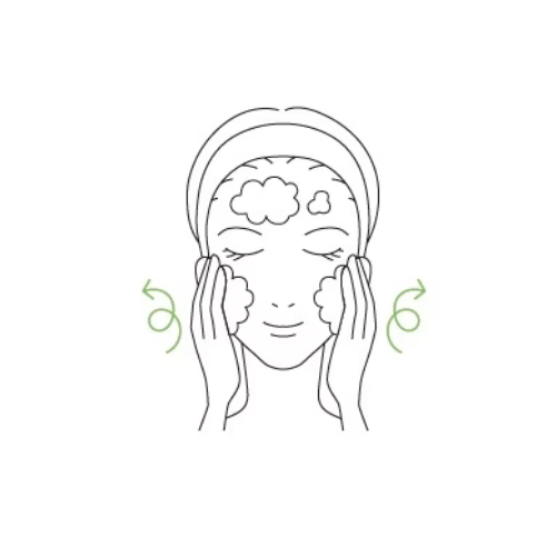 マナビス 薬用スキンウォッシュ 使用ステップ