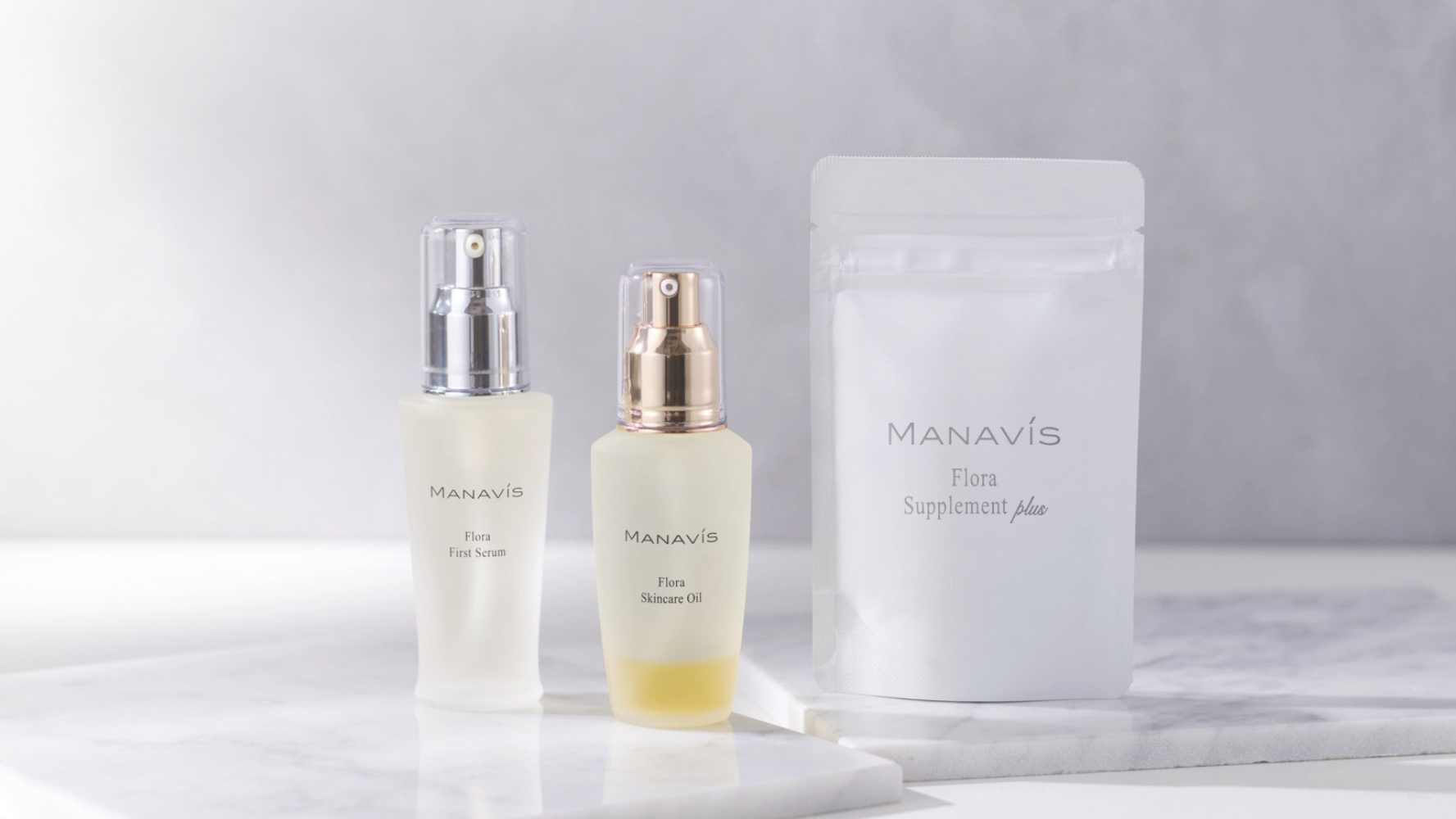 美肌菌を増やす化粧品・スキンケアアイテム。マナビス化粧品のフローラシリーズの画像