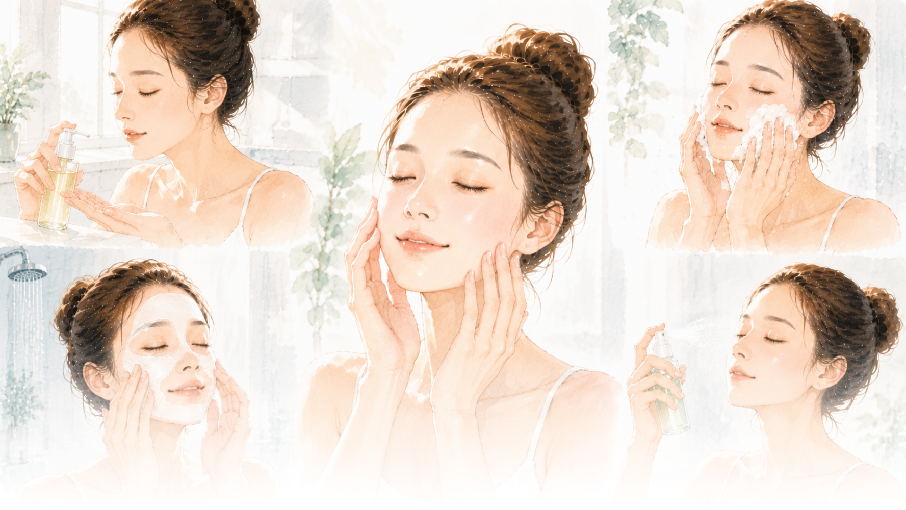 マナビス化粧品 インバスケア「夏こそ試したい「インバスケア」
美肌を育てる「落とす・洗う・うるおす」の基本ケア」のきのイメージ画像